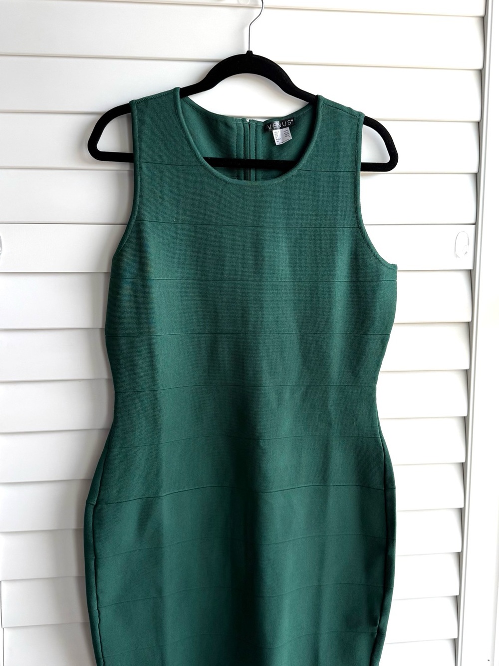 VENUS Sleeveless Green Bodycon Dress | Size L
